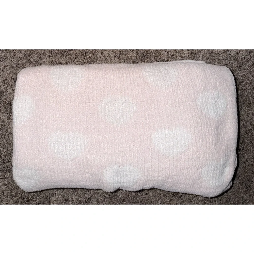 Tadpoles Baby Blanket Lovey‎ Pink White Polka Dot